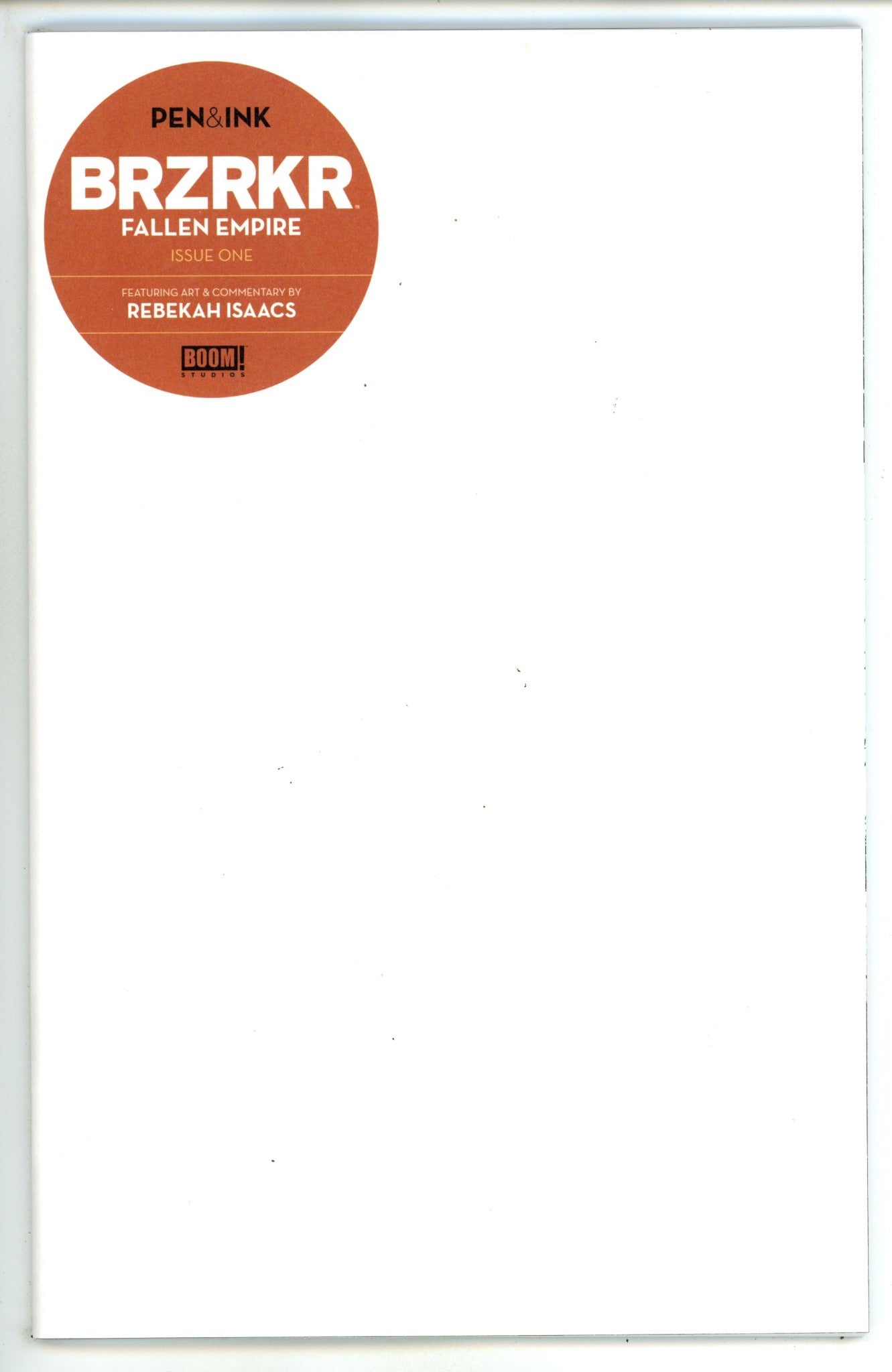 BRZRKR Fallen Empire Pen & Ink 1 Blank Variant (2024)