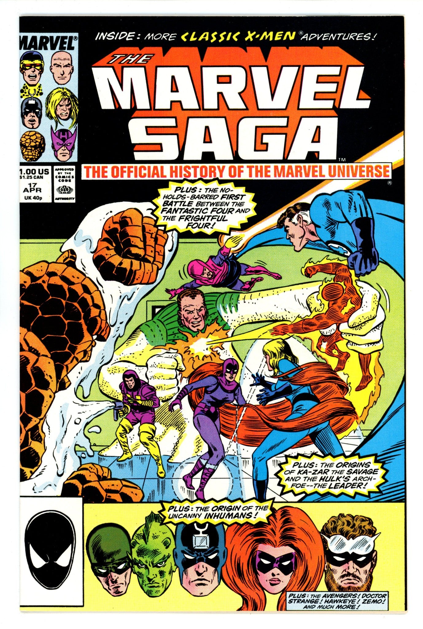 The Marvel Saga the Official History of the Marvel Universe 17 High Grade (1987) 