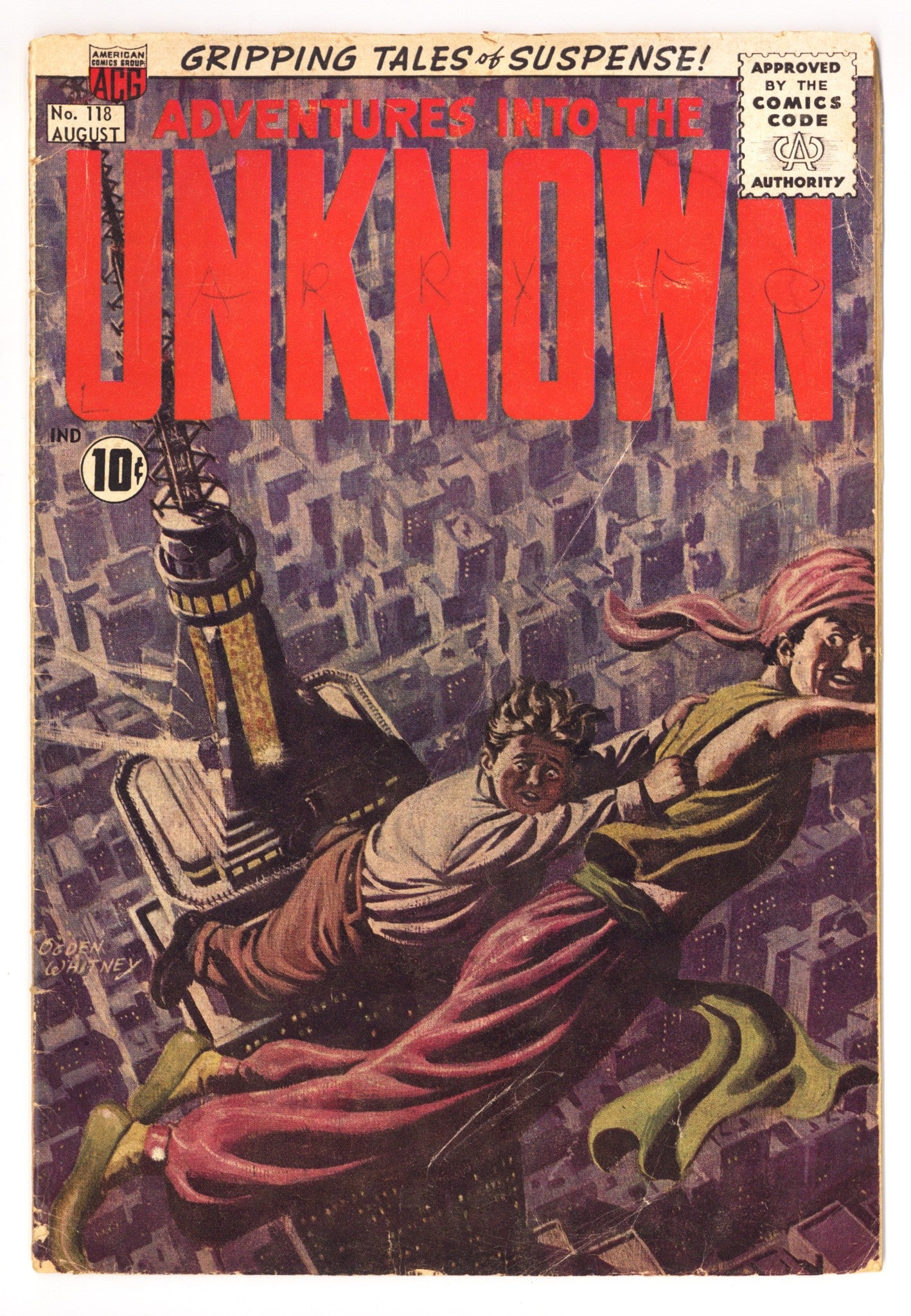 Adventures into the Unknown 118 GD/VG (3.0) (1960) 
