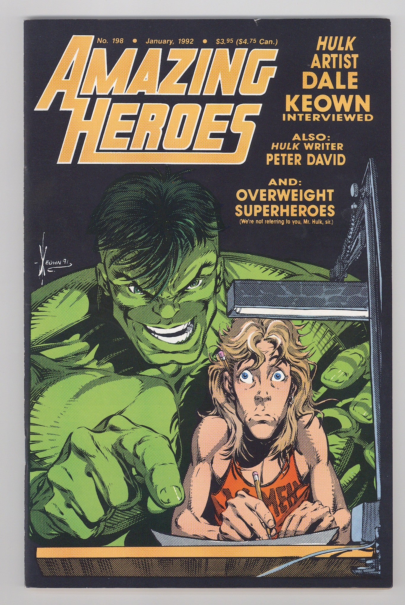 Amazing Heroes 198 VF (8.0) (1992) 