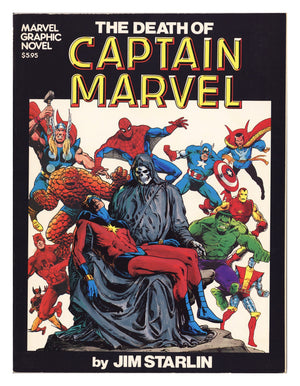 Marvel Graphic Novel 1 FN/VF (7.0) Death of Captain Marvel (1982) 