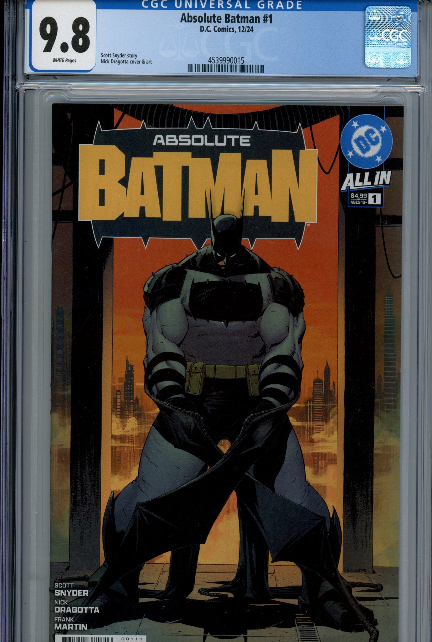 Absolute Batman 1 CGC 9.8 (NM/M) (2024) 