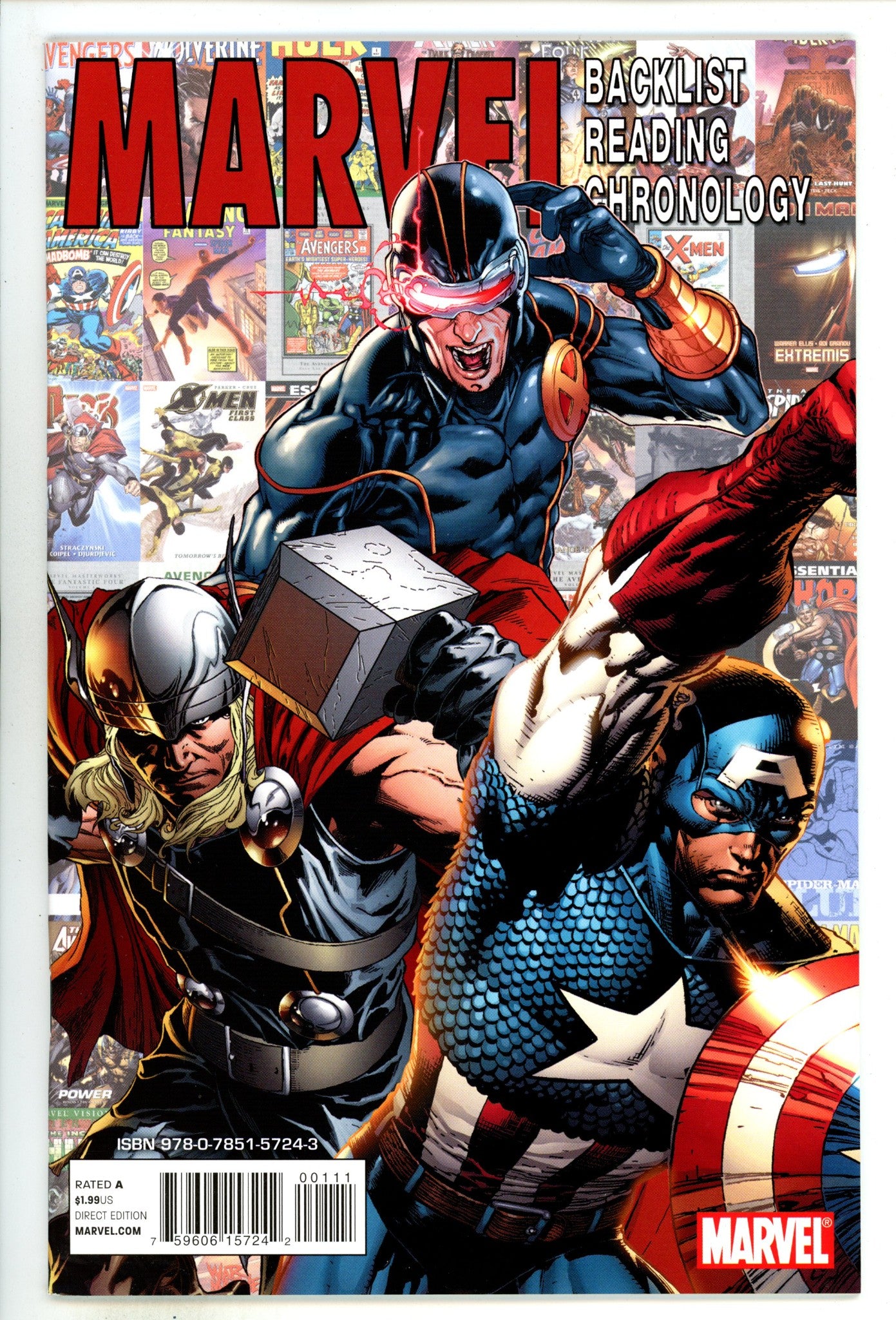Marvel Backlist Reading Chronology [nn] High Grade (2010) 