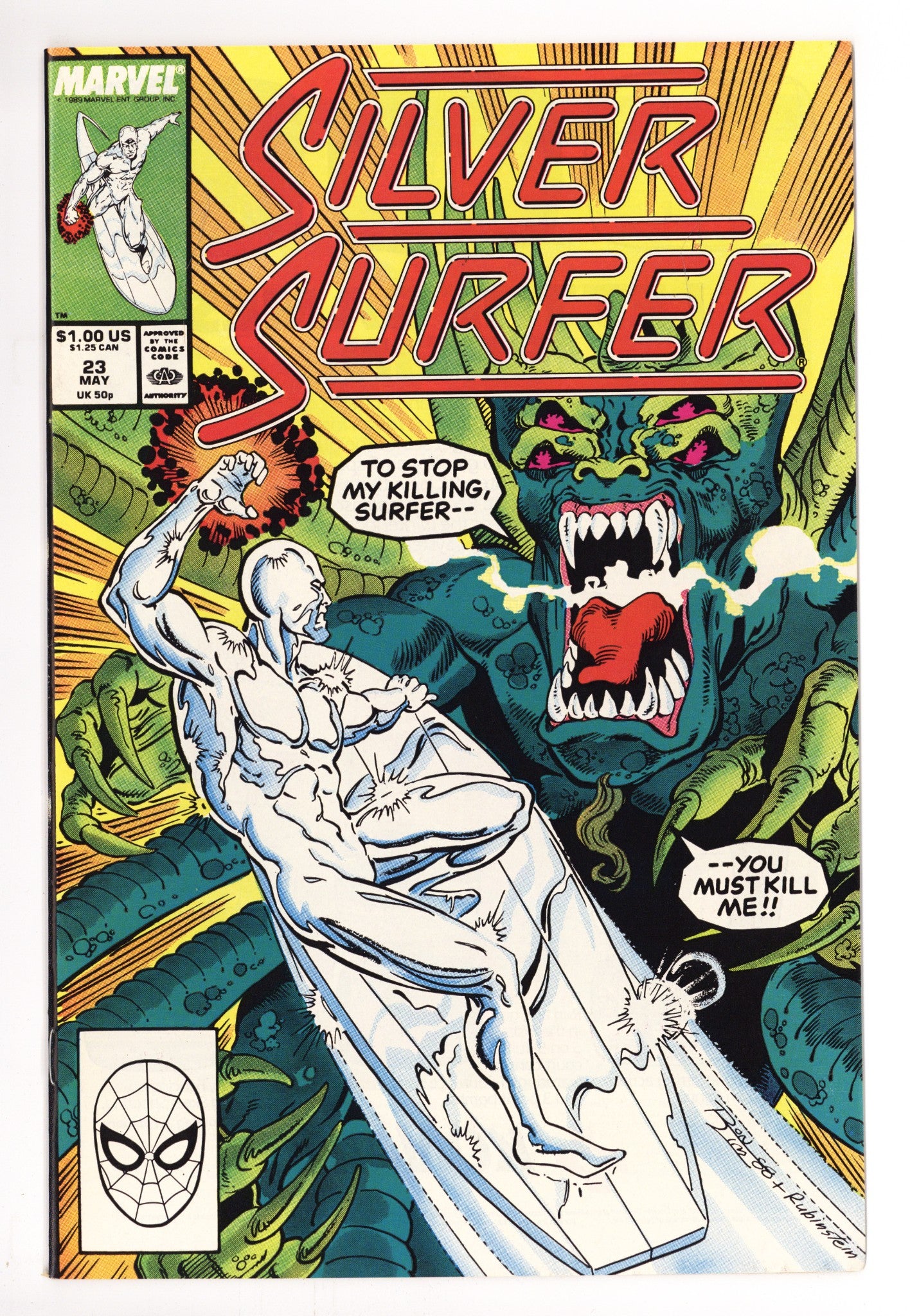 Silver Surfer Vol 3 23 High Grade (1989) 
