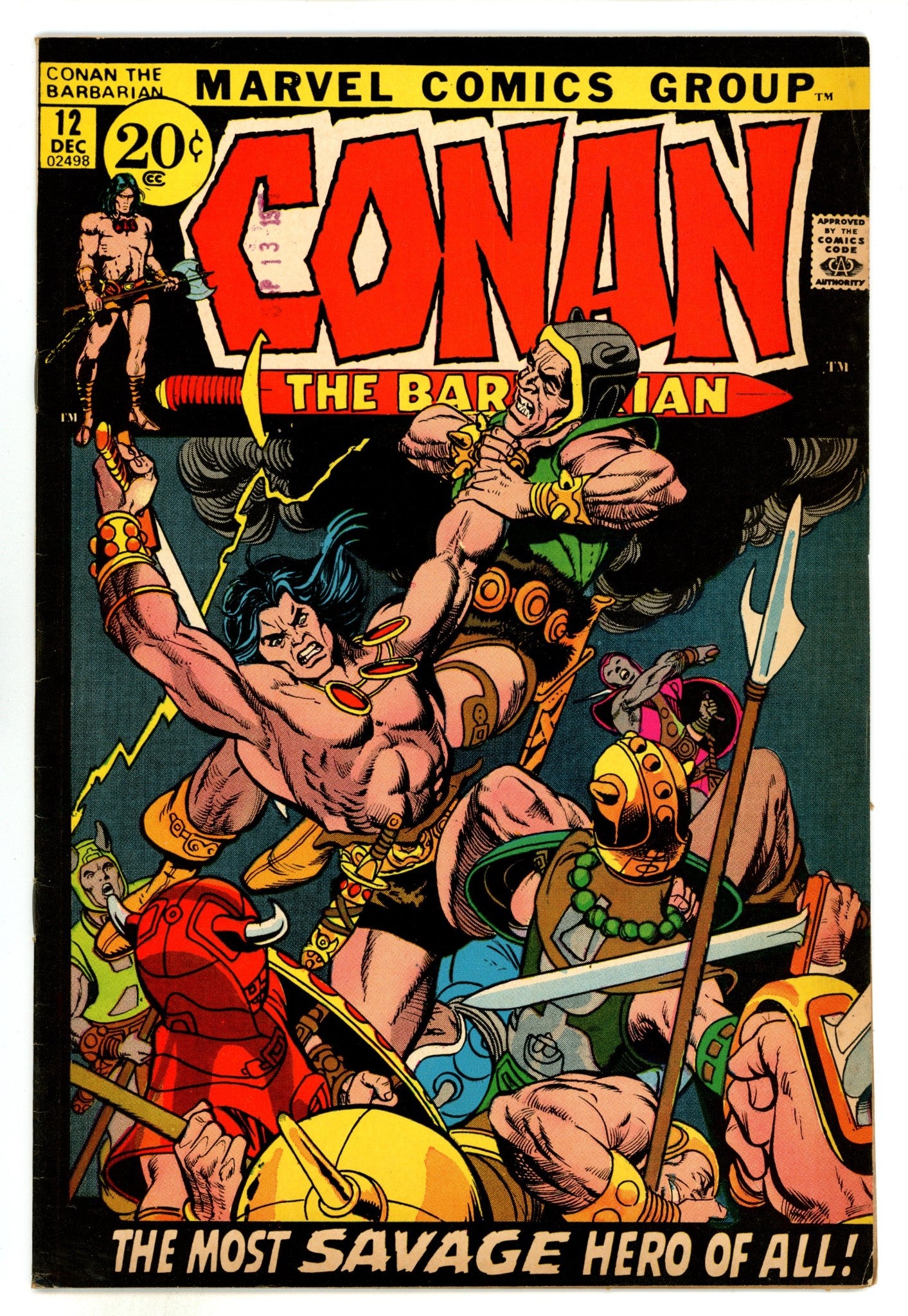 Conan the Barbarian Vol 1 12 FN- (5.5) (1971) 