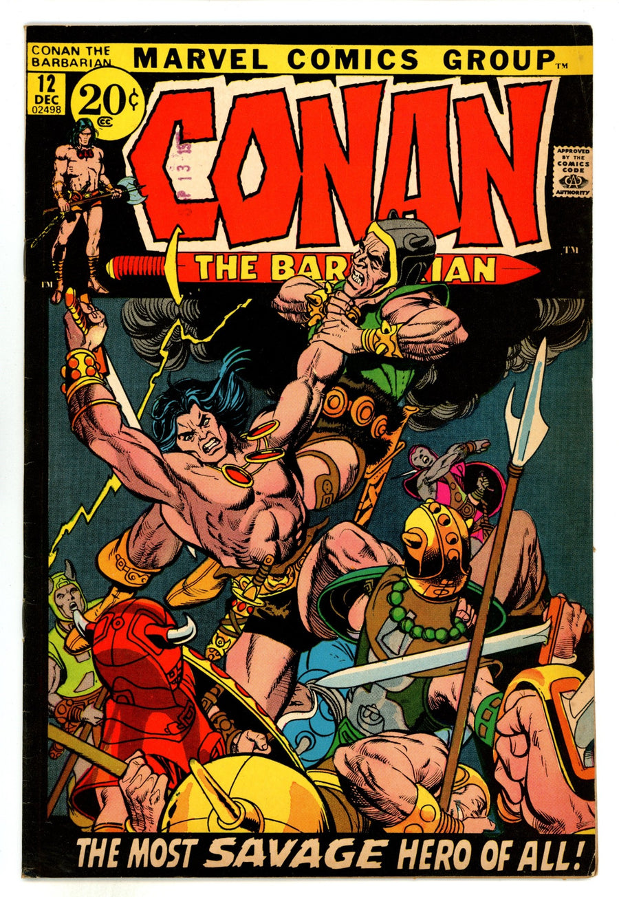 Conan the Barbarian Vol 1 12 FN- (5.5) (1971) 