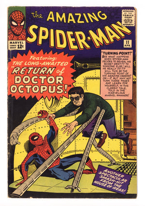 The Amazing Spider-Man Vol 1 11 FN- (5.5) Colour Touch (1964)