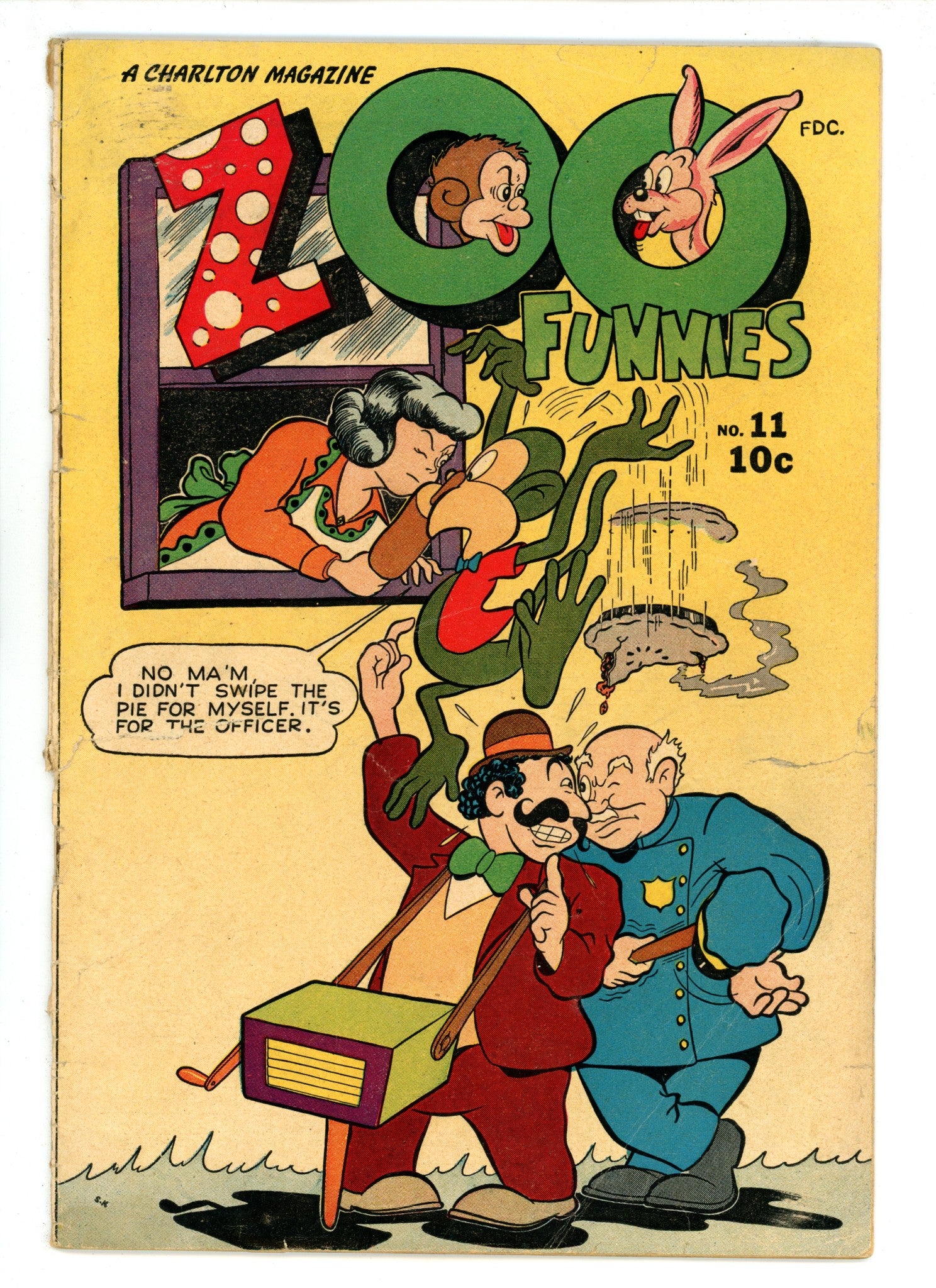 Zoo Funnies Vol 1 11 1/2 Back Cvr Missing (1947) 