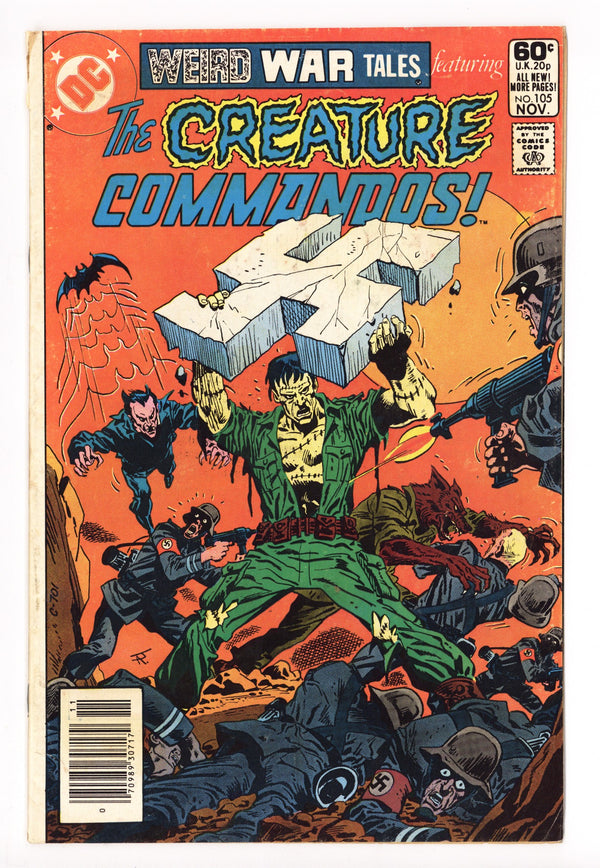 Weird War Tales Vol 1 105 Very Low Grade (1981) Newsstand