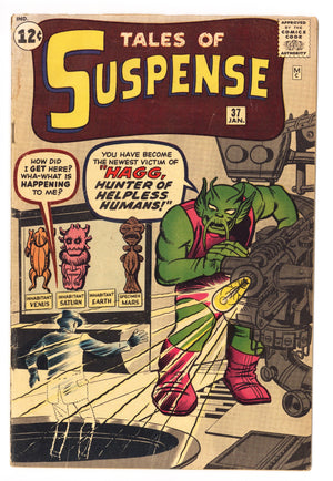 Tales of Suspense Vol 1 37 VG- (3.5) (1963)