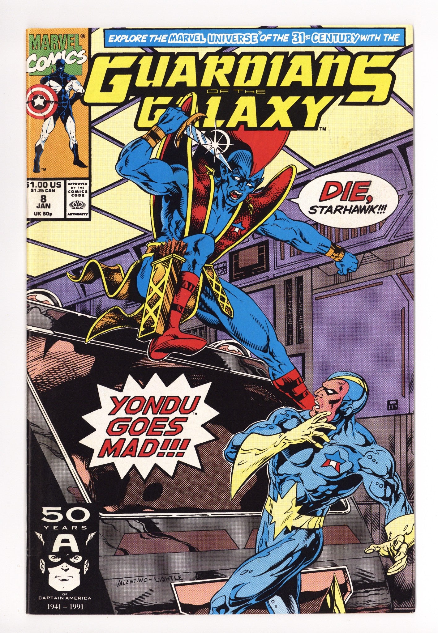 Guardians of the Galaxy Vol 1 8 Mid Grade (1991) 