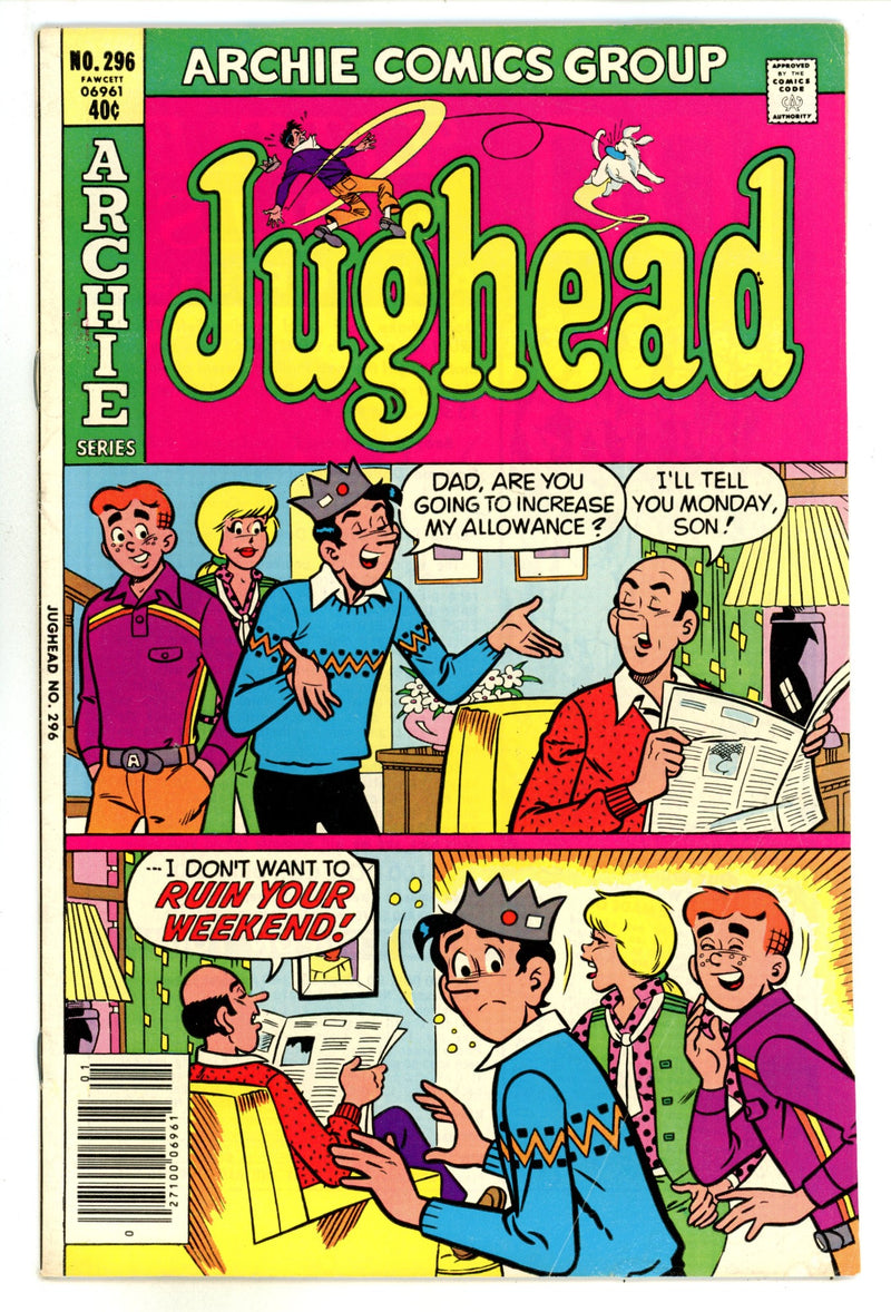 Jughead Vol 1 296  Low Grade  (1980)  