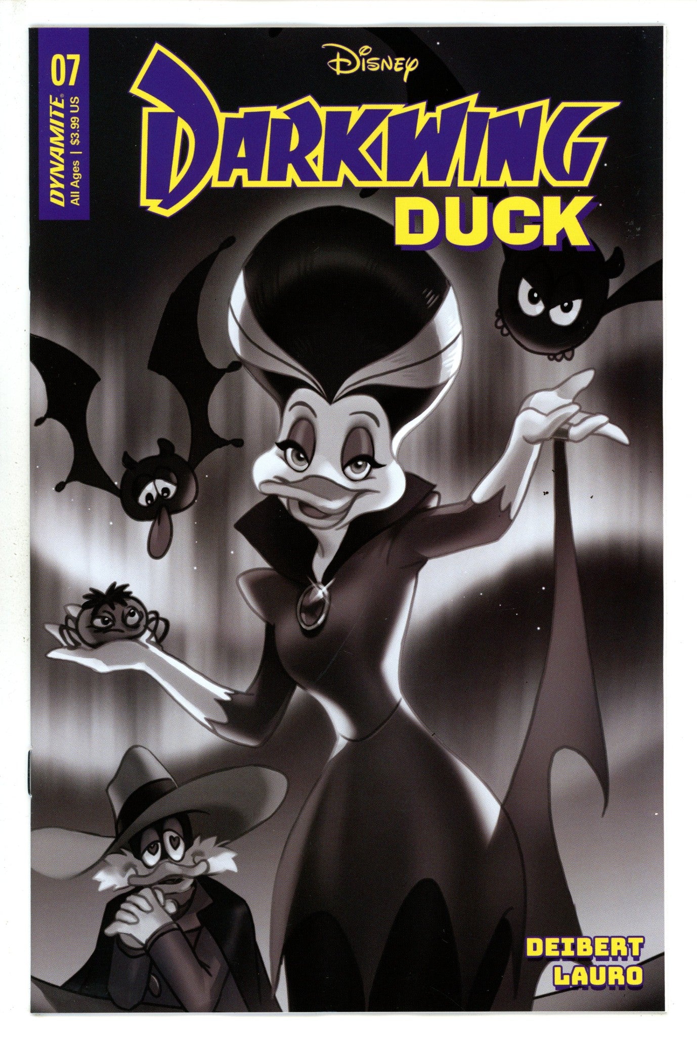 Darkwing Duck Vol 2 7 Leirix B&W Incentive Variant (2023)