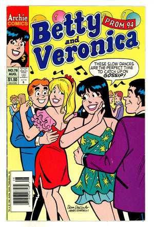 Betty and Veronica Vol 1 78 Very Low Grade (1994) Newsstand