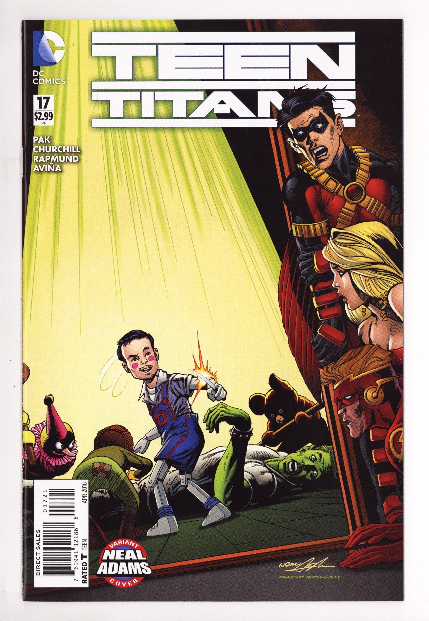 Teen Titans Vol 5 17 High Grade (2016) Adams Variant 