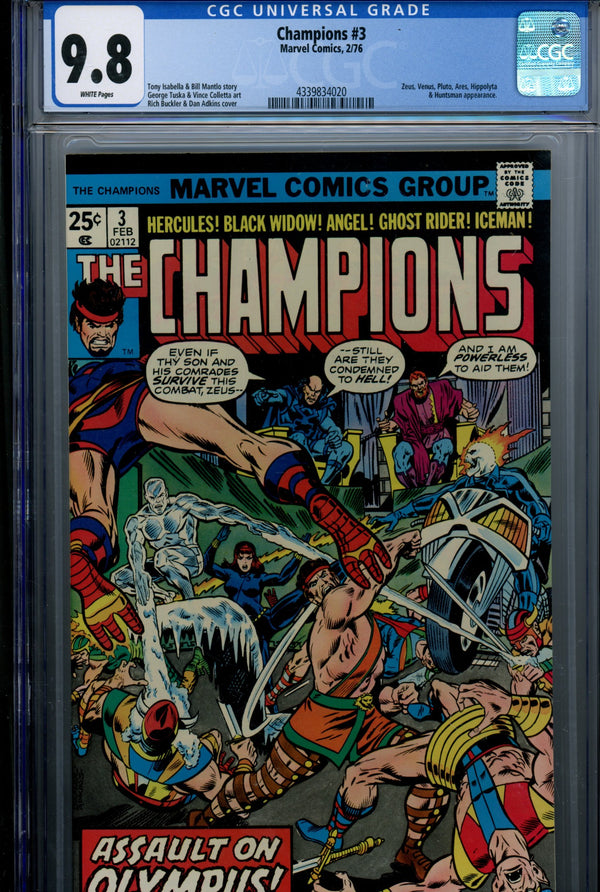 The Champions Vol 1 3 CGC 9.8 (NM/M) (1976)