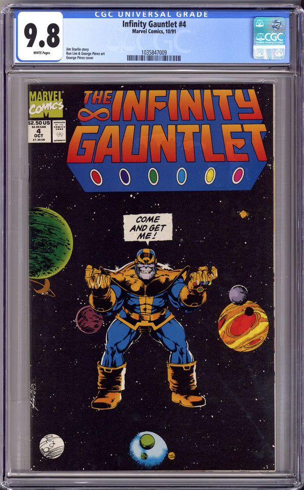 The Infinity Gauntlet Vol 1 4 CGC 9.8 (NM/M) (1991)