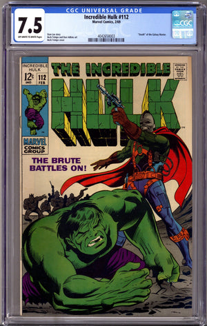 The Incredible Hulk Vol 1 112 CGC 7.5 (VF-) (1969)