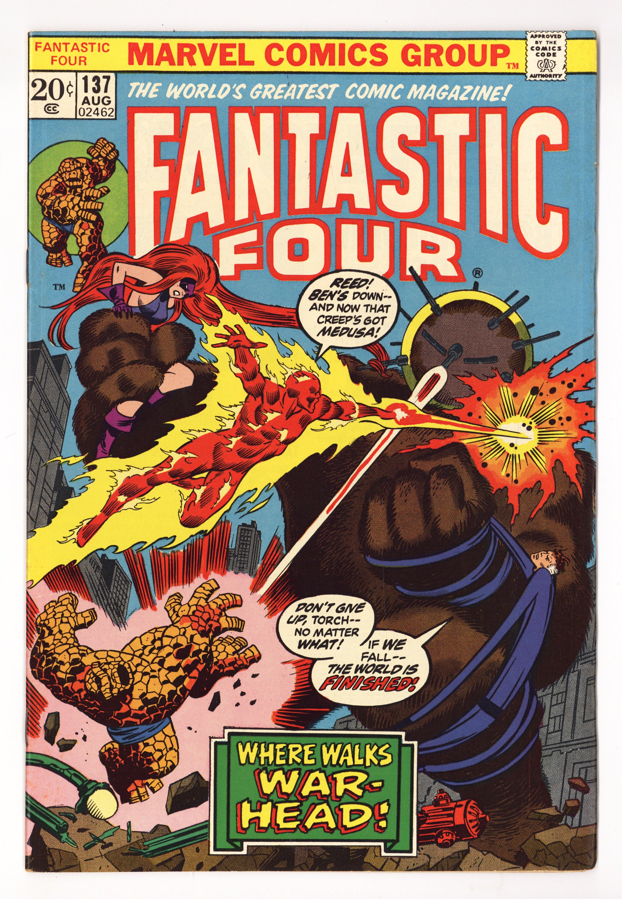 Fantastic Four Vol 1 137  VF- (7.5)   (1973)        