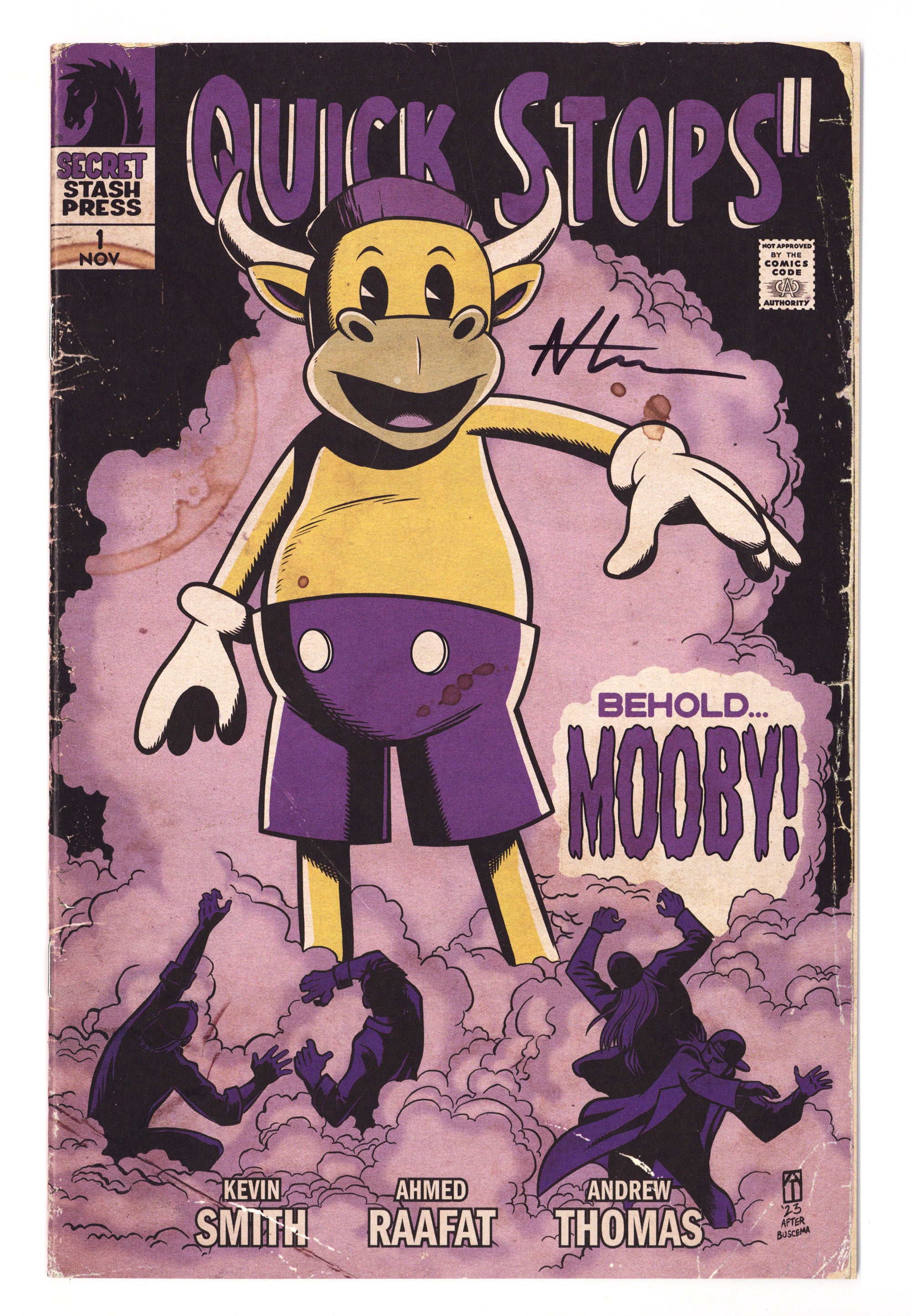 Quick Stops II 1 High Grade (2023) Thomas Homage Exclusive Variant Signed x1 Cover Andrew Thomas 