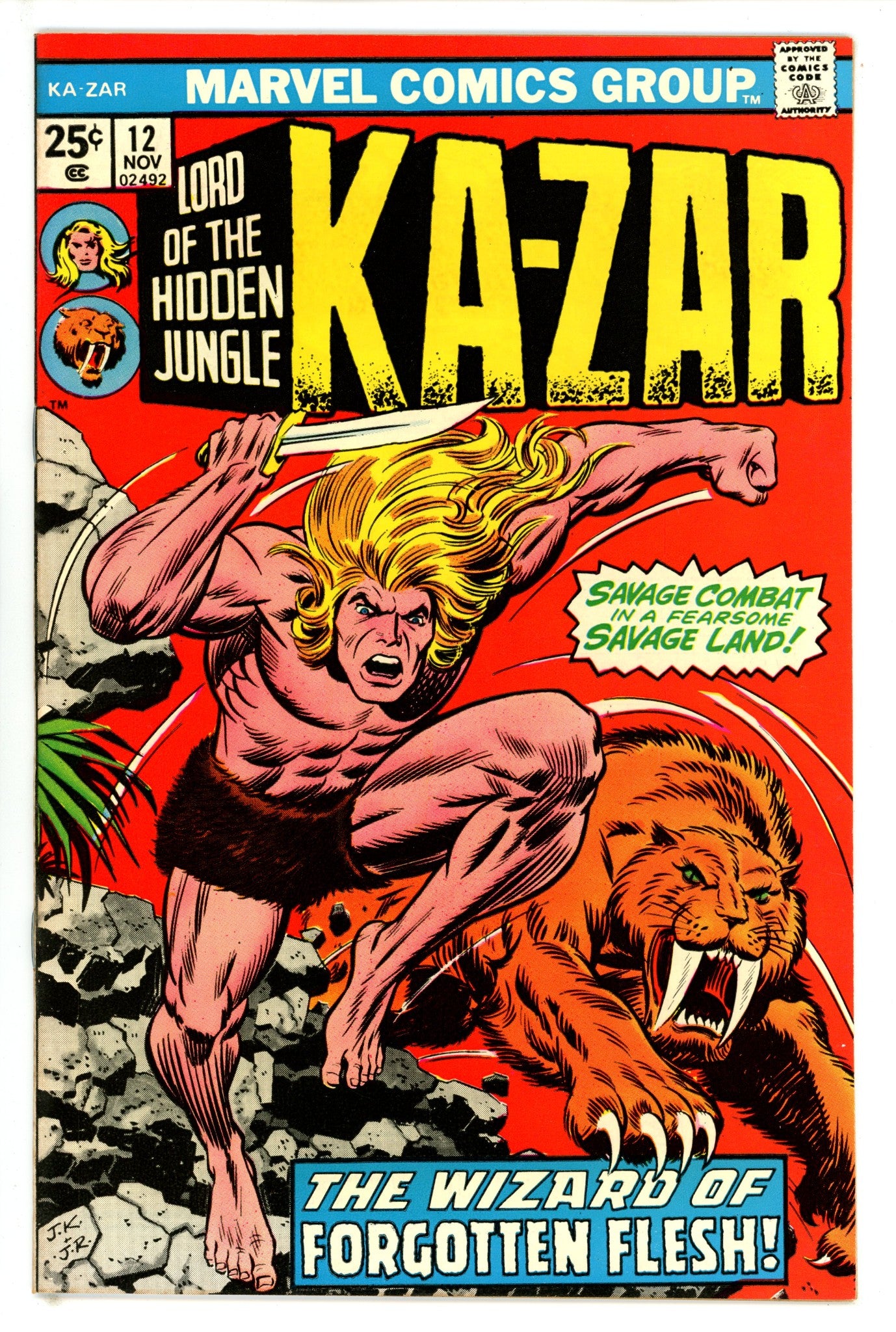 Ka-Zar Vol 2 12 VF- (1975)