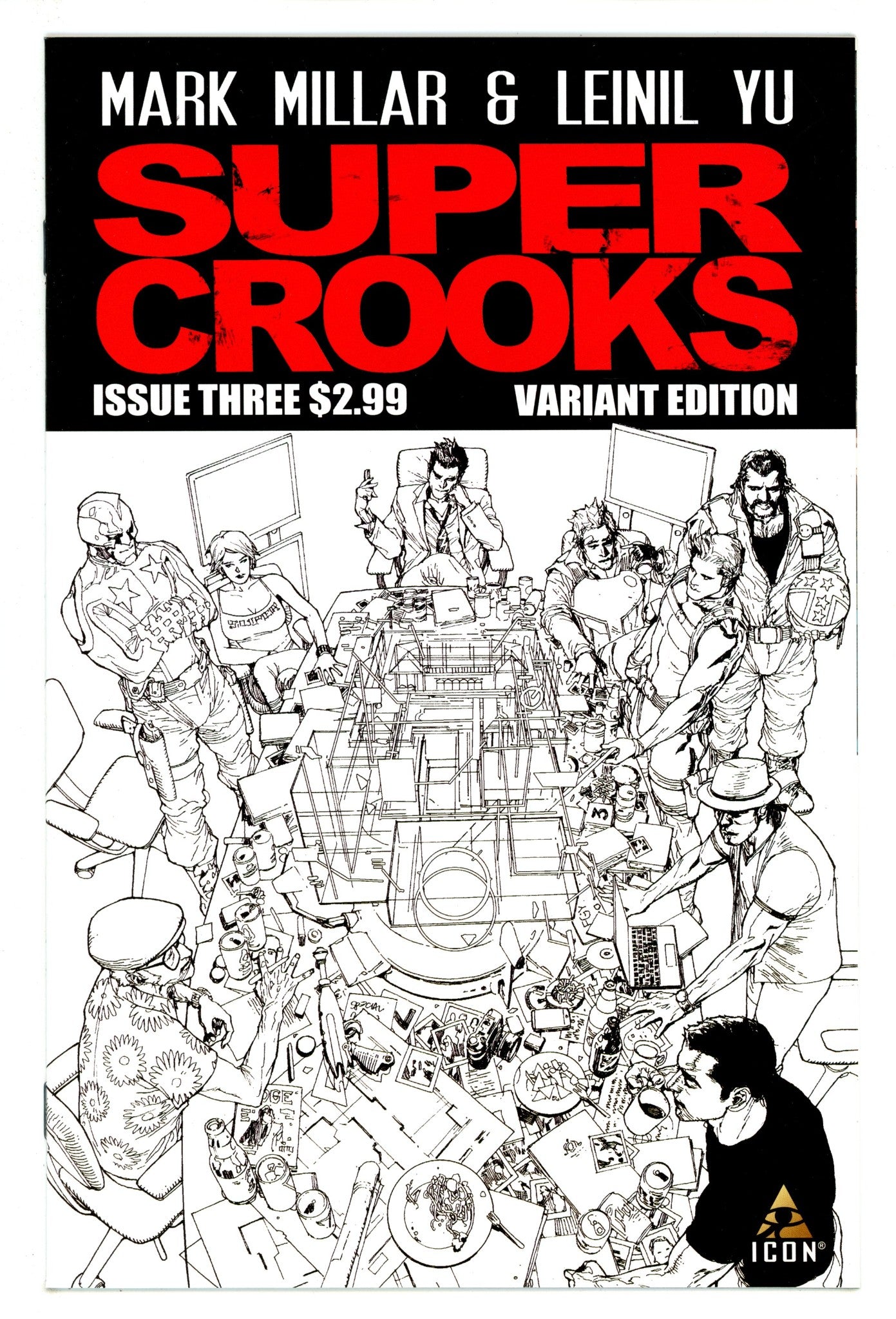 Supercrooks   3  High Grade   (2012) Yu Sketch   Incentive Variant  