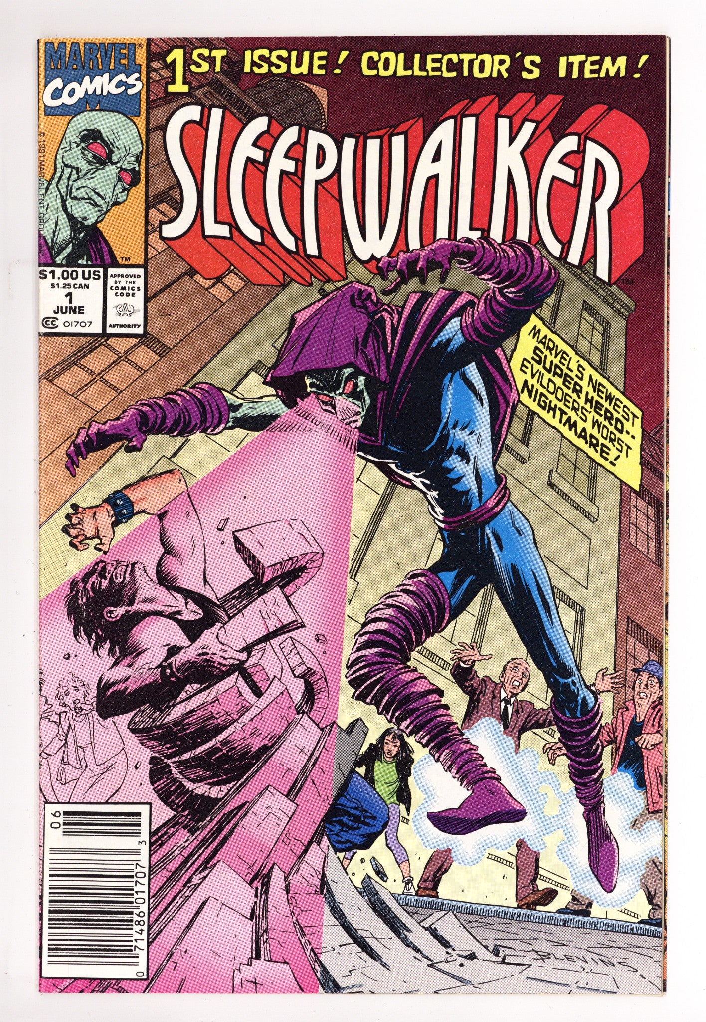 Sleepwalker 1 Mid Grade (1991) Newsstand 
