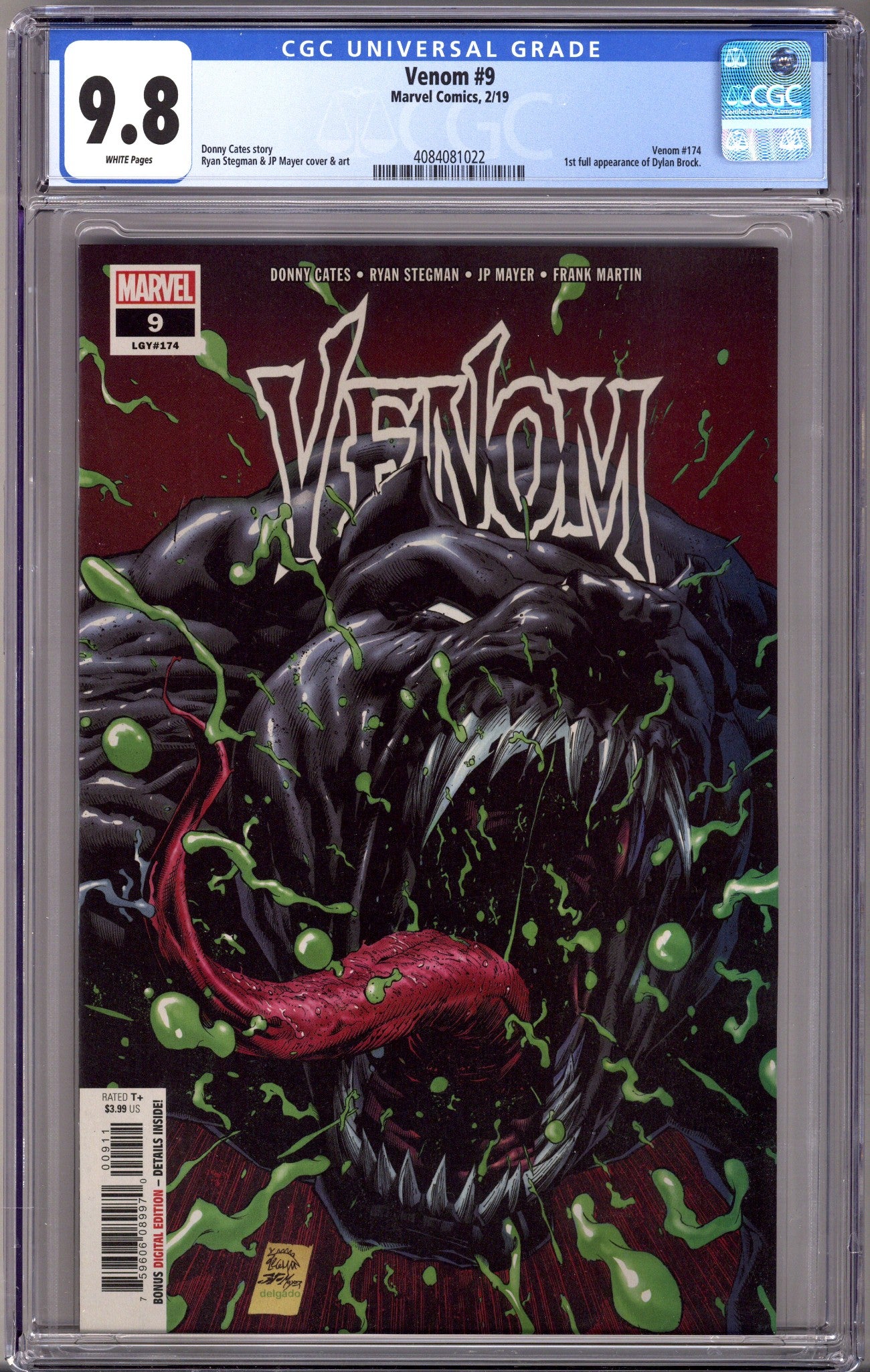 Venom Vol 4 9 (174) CGC 9.8 (NM/M) (2019) 