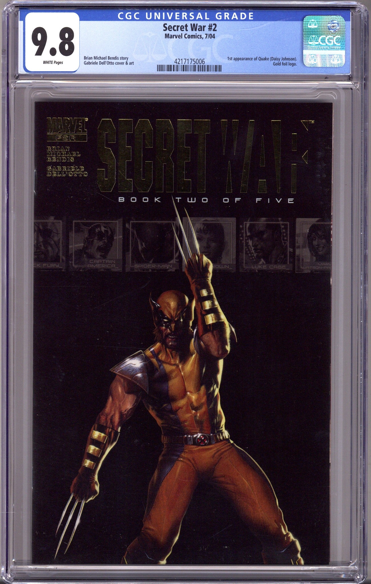 Secret War 2 CGC 9.8 (NM/M) (2004) 