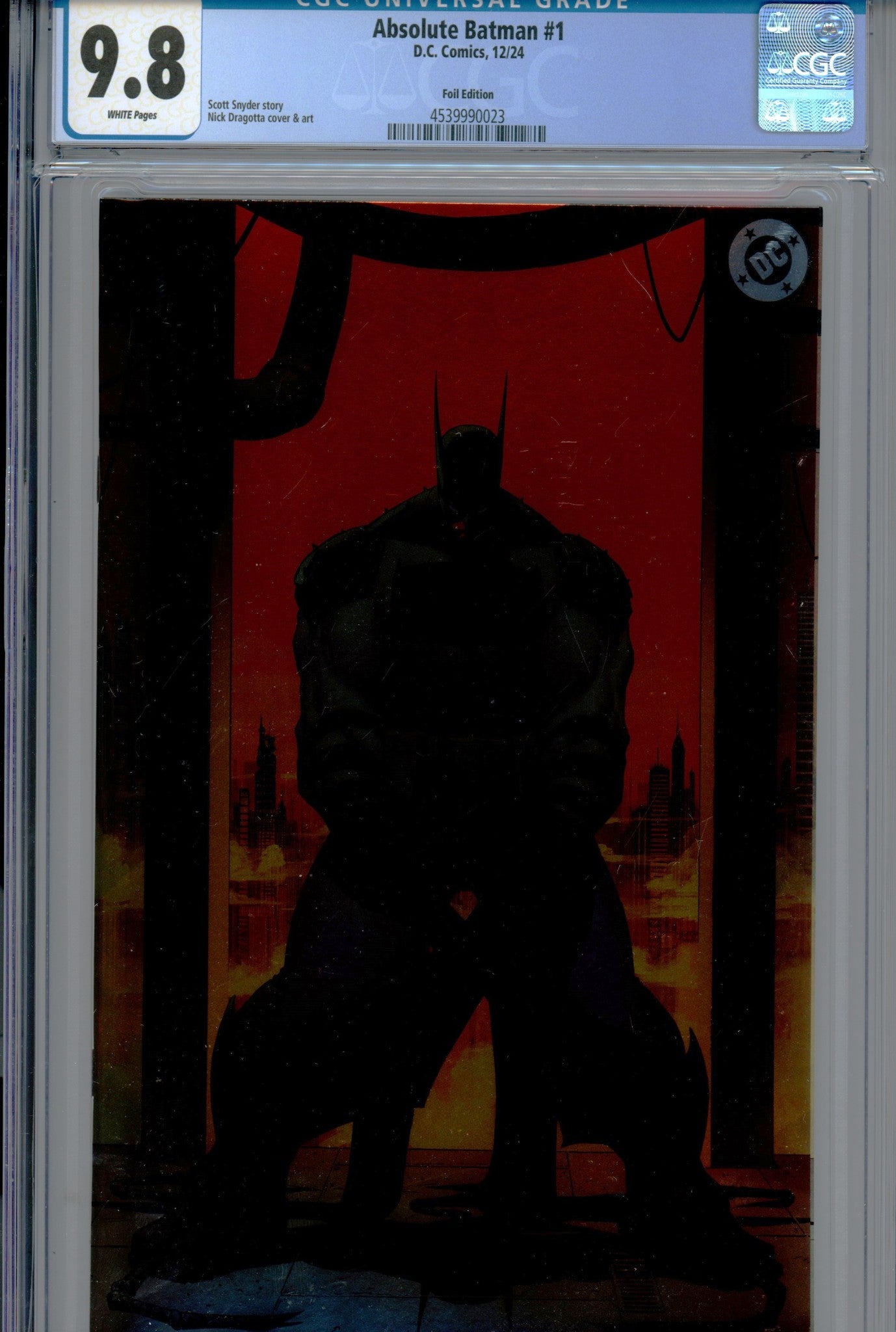 Absolute Batman 1 CGC 9.8 (NM/M) (2024) Dragotta Foil Virgin Variant 