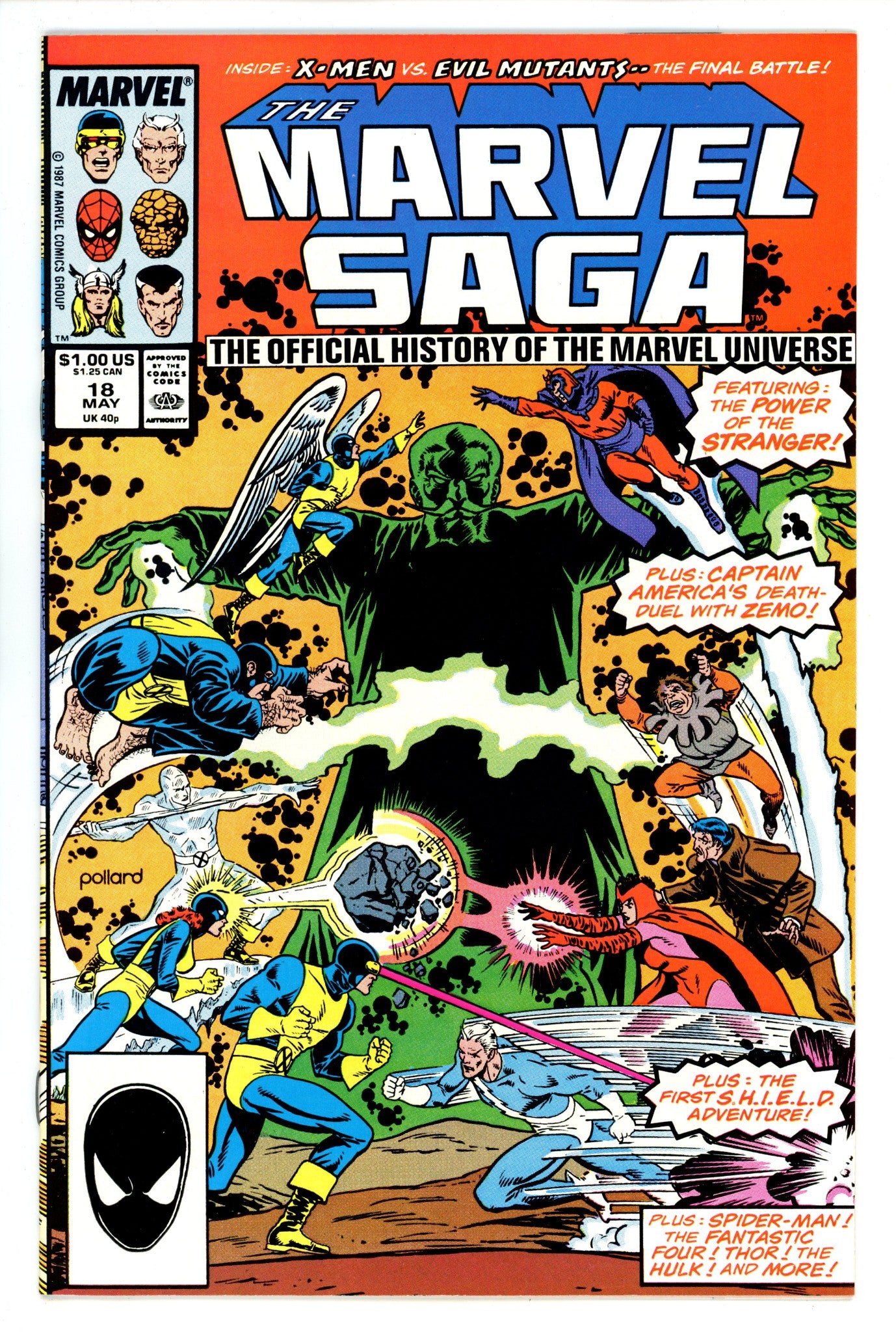 The Marvel Saga the Official History of the Marvel Universe 18 High Grade (1987) 