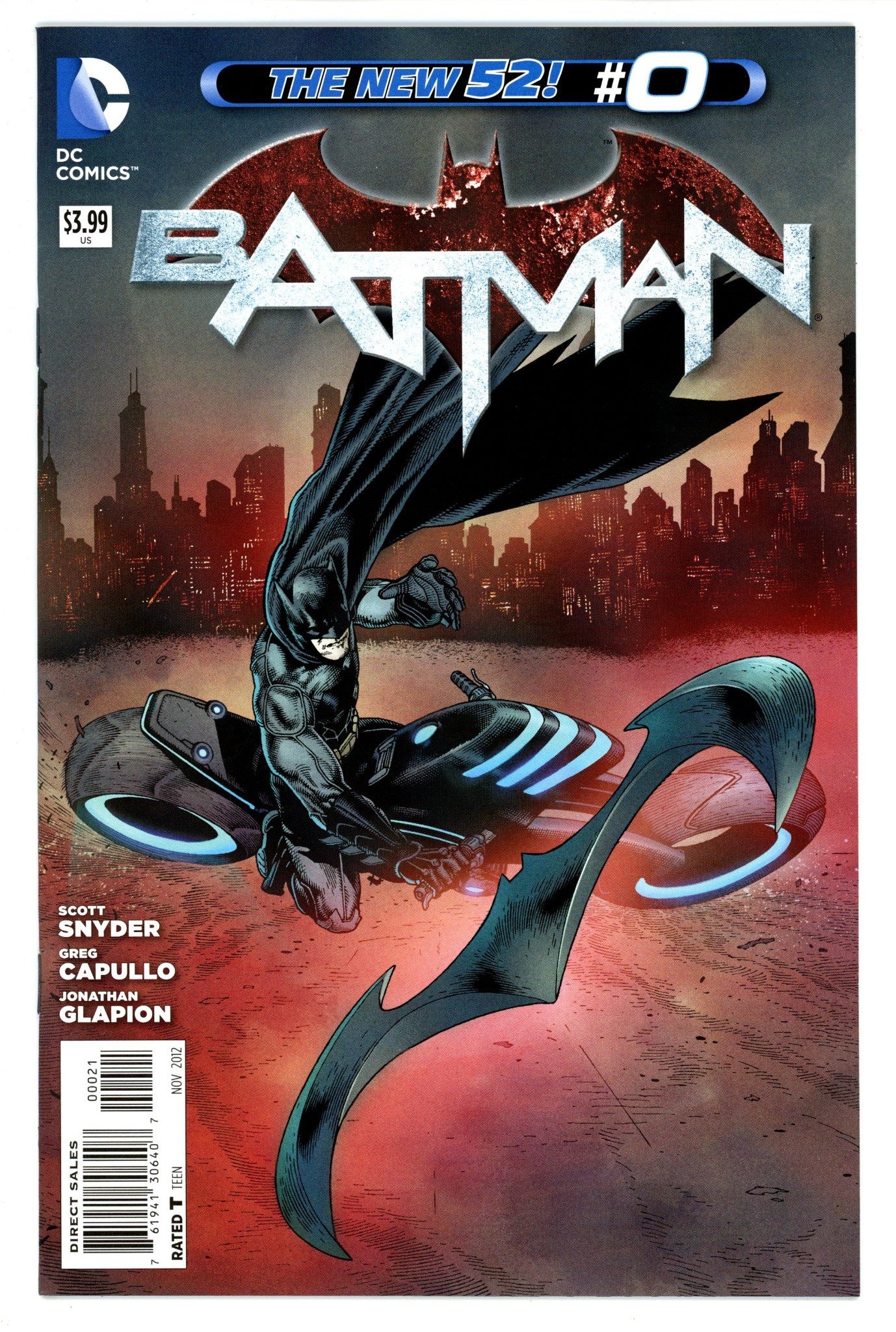 Batman Vol 2 0 VF/NM (9.0) (2012) Clarke Incentive Variant 