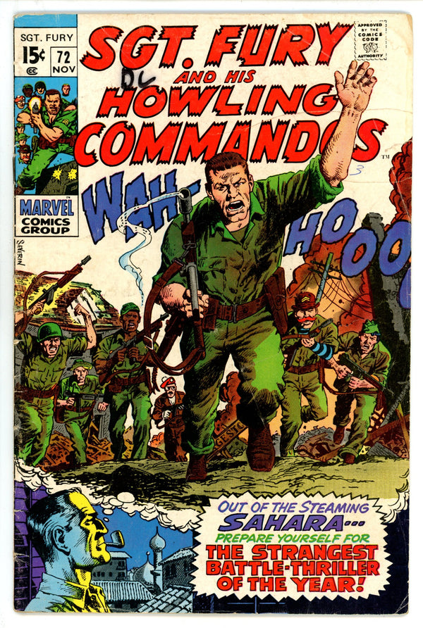 Sgt. Fury 72 VG- (3.5) (1969)