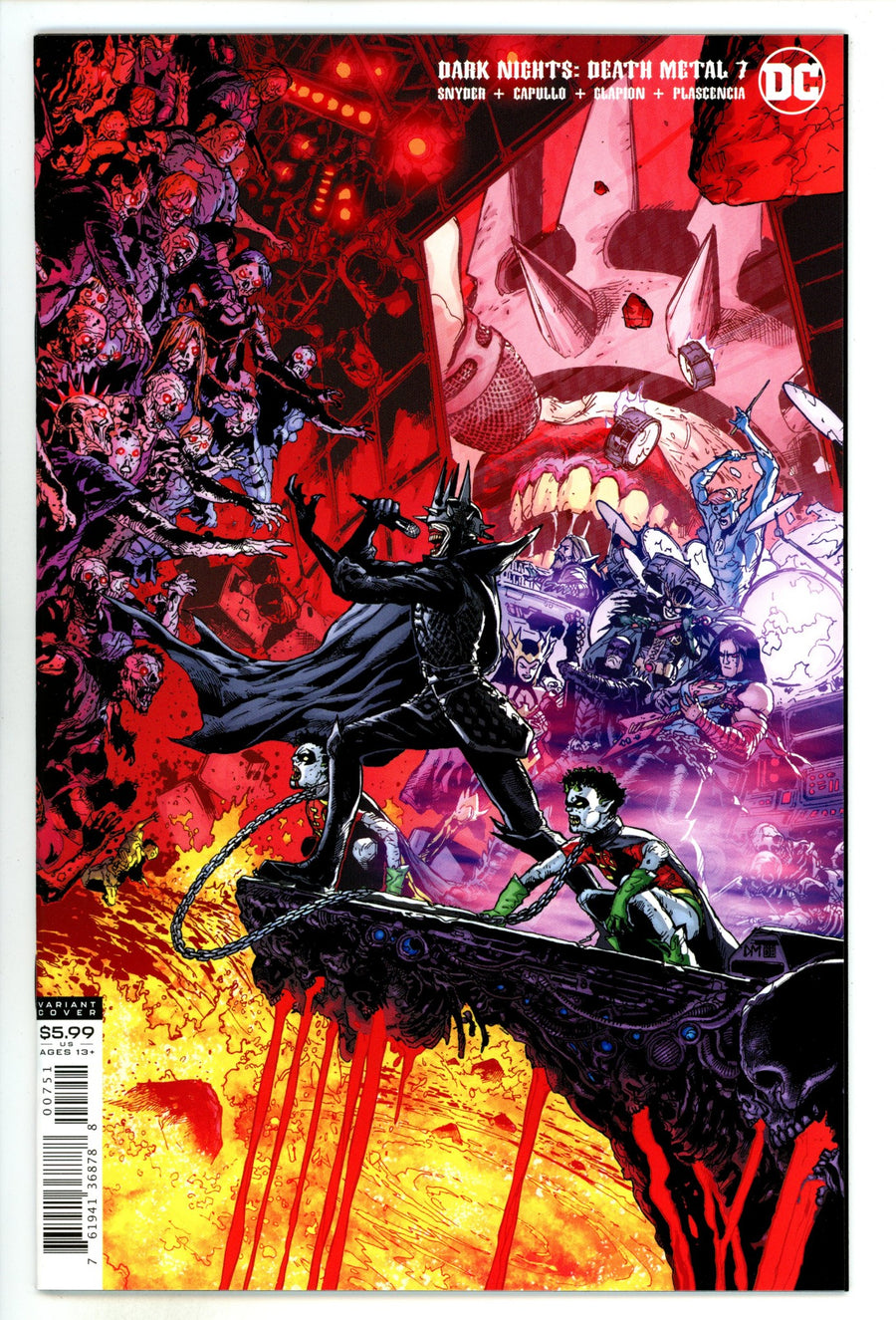 Dark Nights: Death Metal 7 NM+ (9.6) (2021) Mahnke Incentive Variant 