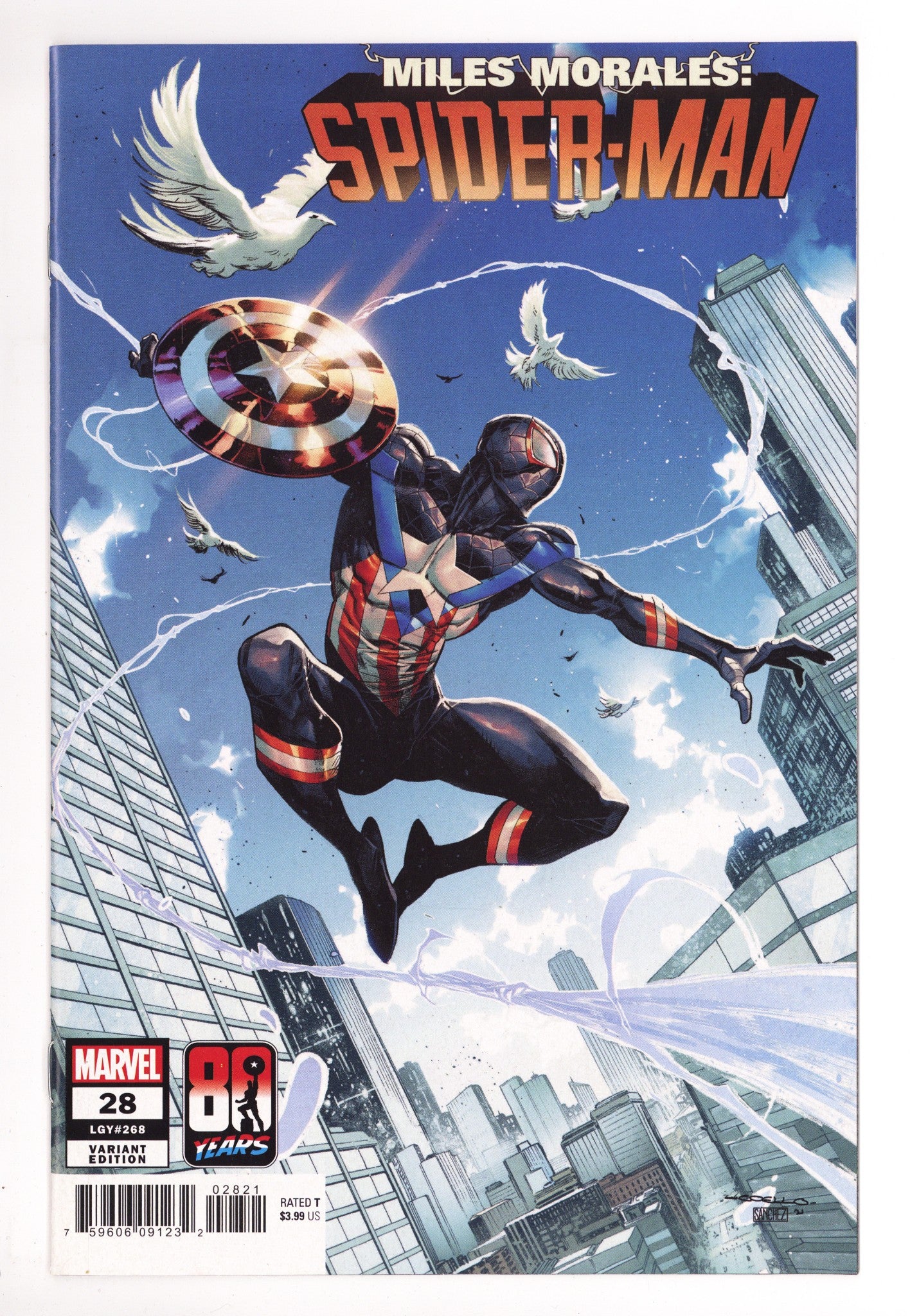 Miles Morales: Spider-Man Vol 1 28 (268) High Grade (2021) Coello Variant 