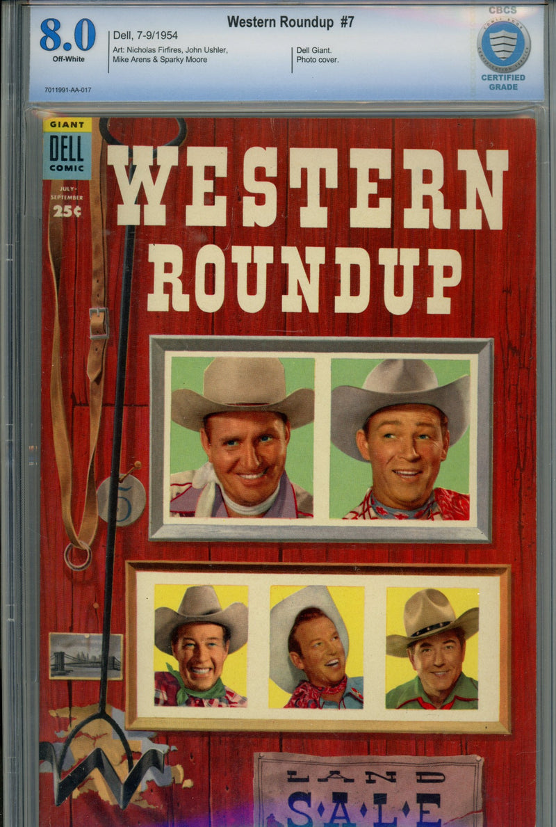 Western Roundup 7 CBCS 8.0 (VF) (1954) 