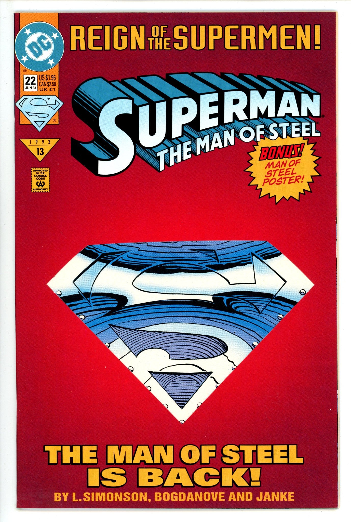 Superman: The Man of Steel 22 Collector'S Edition (1993)