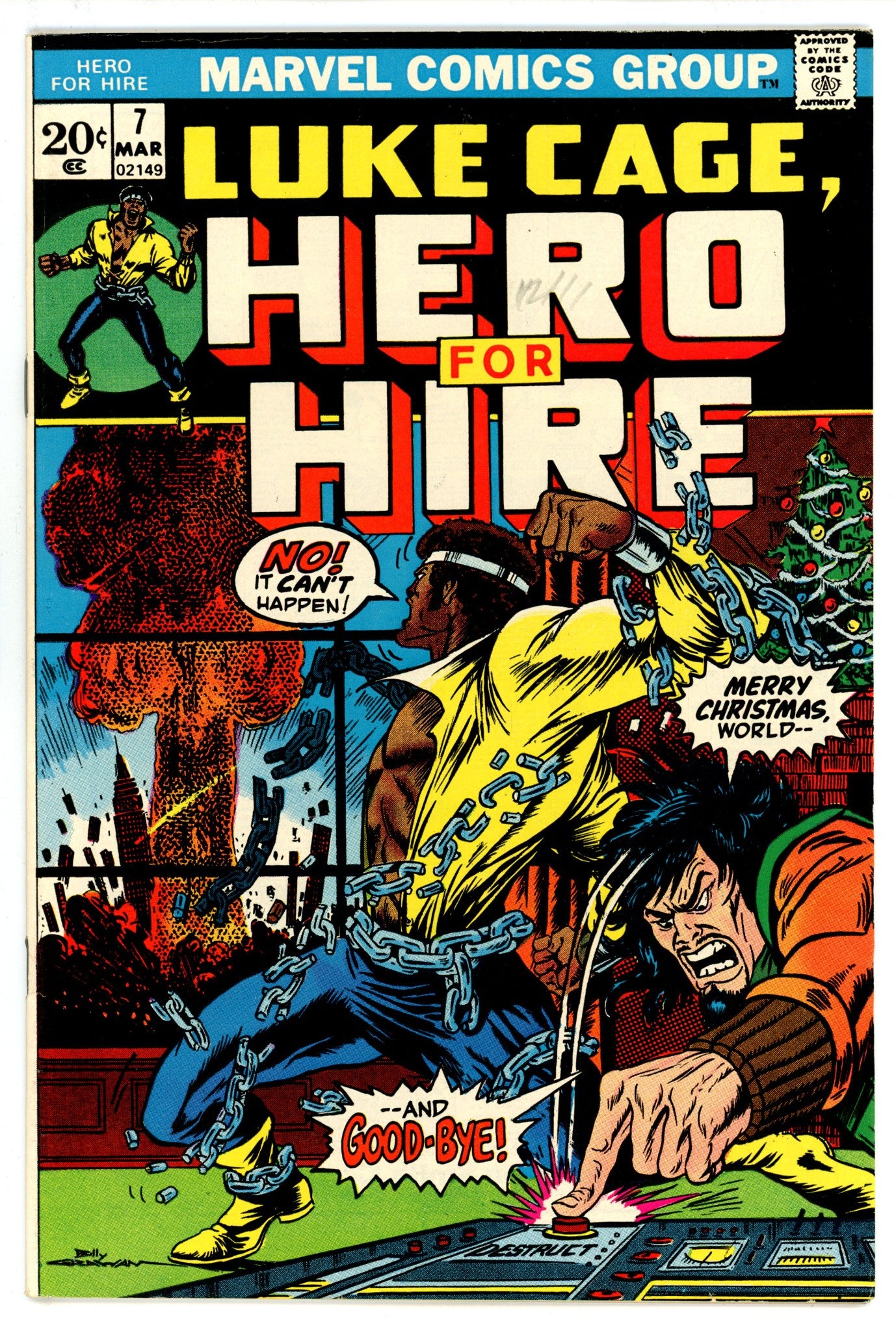 Hero for Hire 7 VF- (7.5) (1973) 