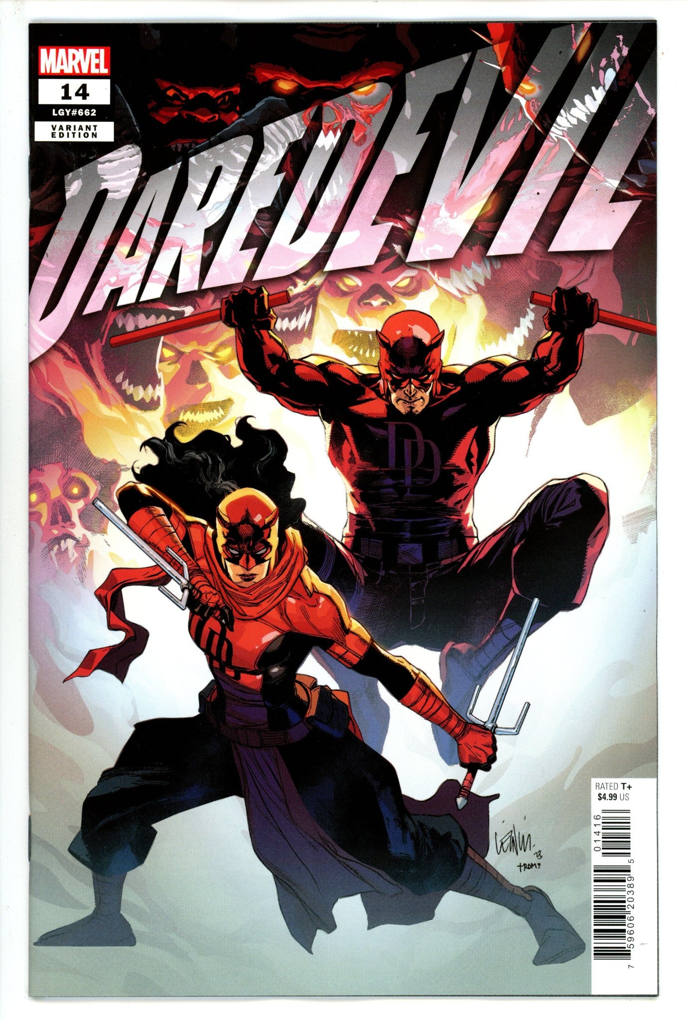Daredevil Vol 7 14 Yu Incentive Variant NM- (2023)