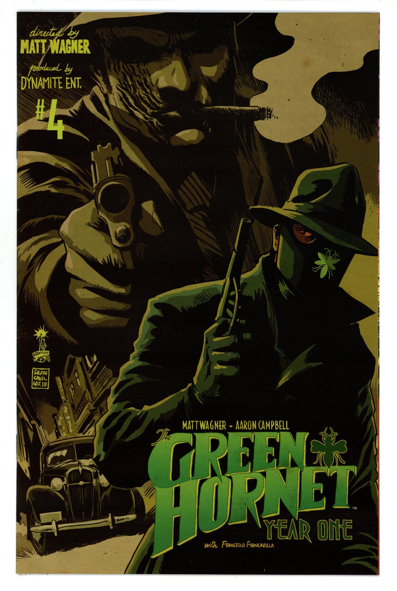 Green Hornet: Year One 4 High Grade (2010) Francavilla Variant 