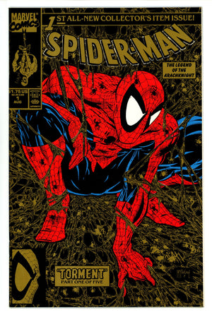 Spider-Man Vol 1 1 VF+ (8.5) Gold (1990) 2nd Print