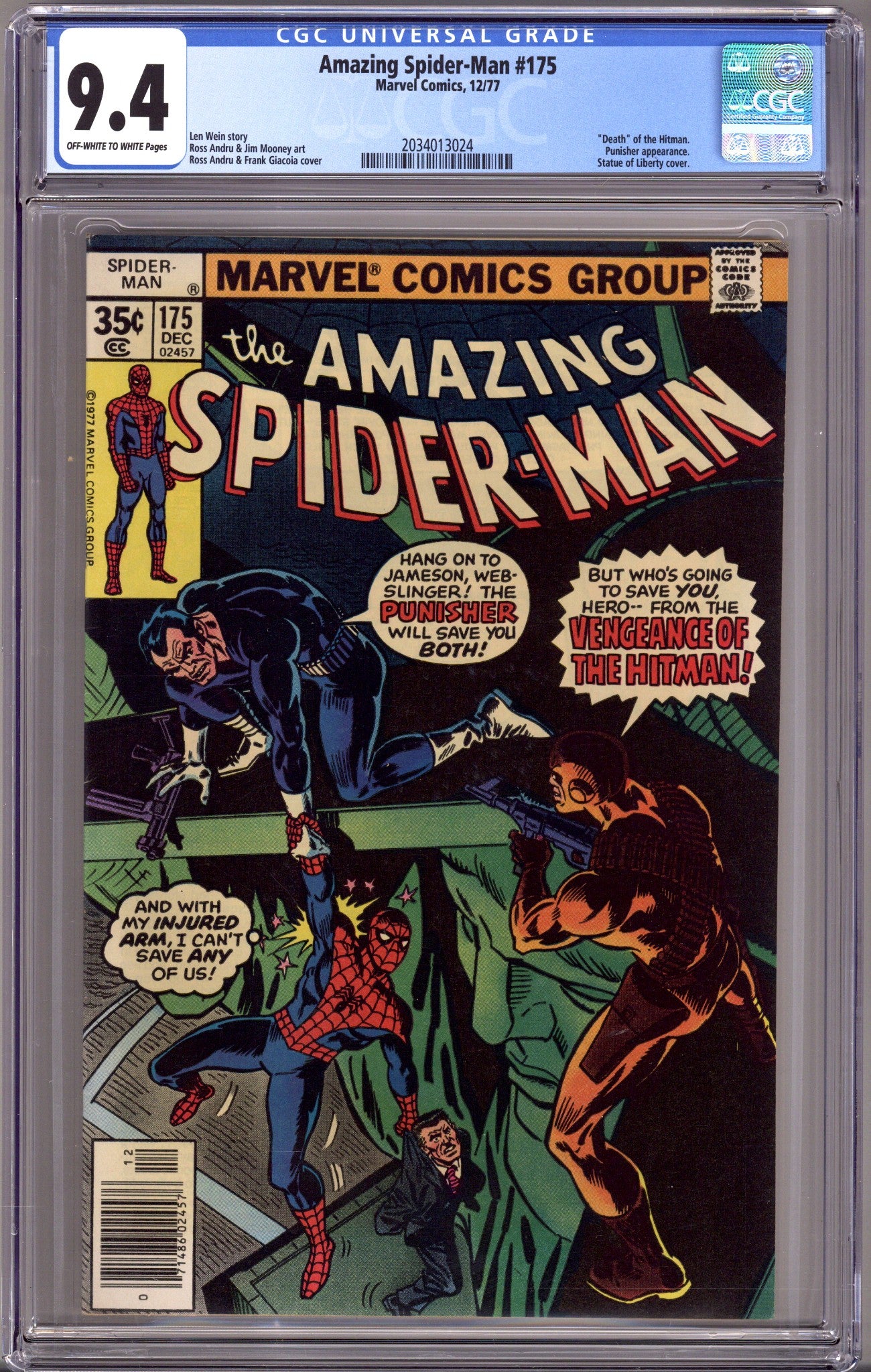 The Amazing Spider-Man Vol 1 175 CGC 9.4 (NM) (1977) 
