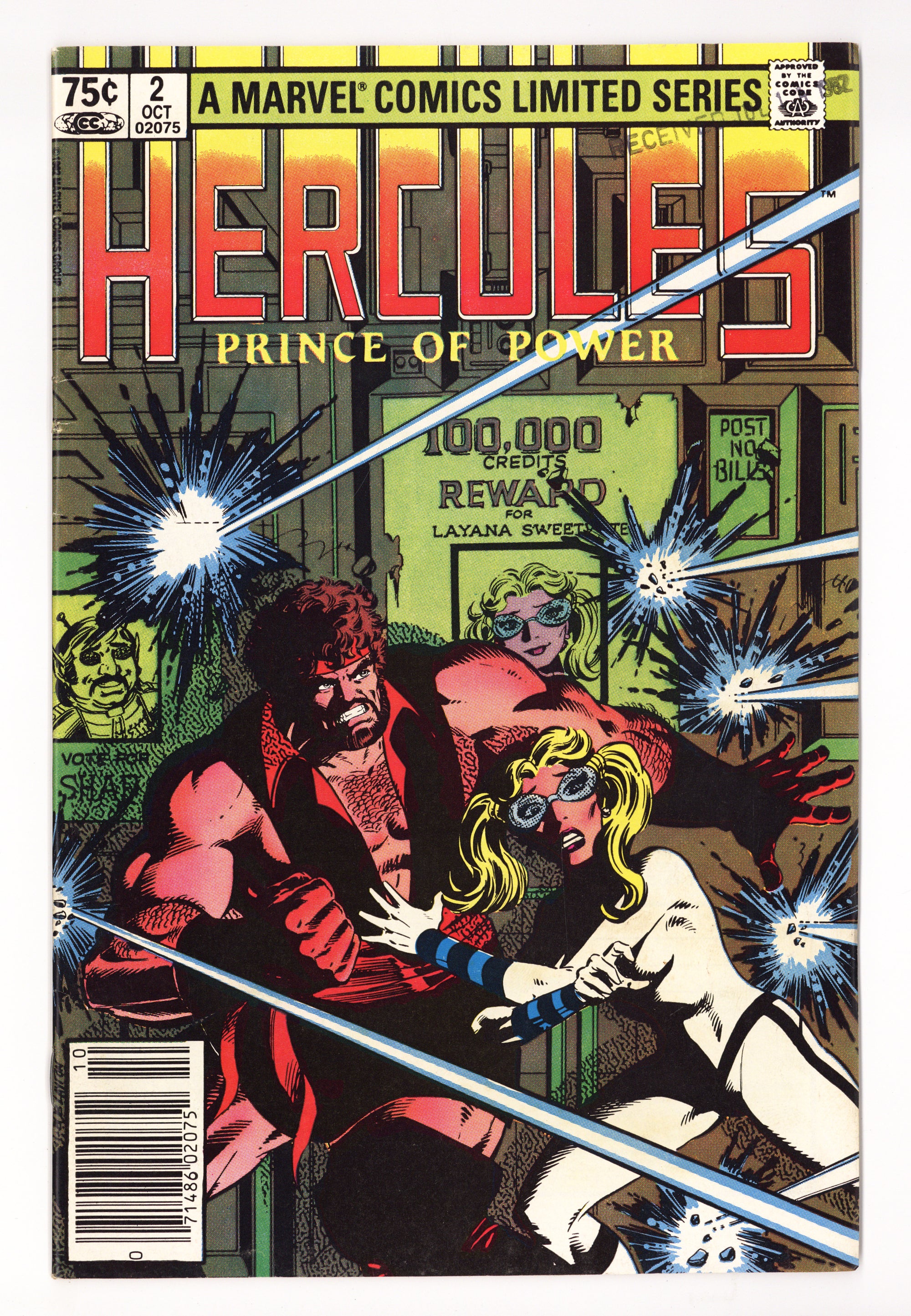 Hercules Vol 1 2 Mid Grade (1982) Canadian Price Variant 