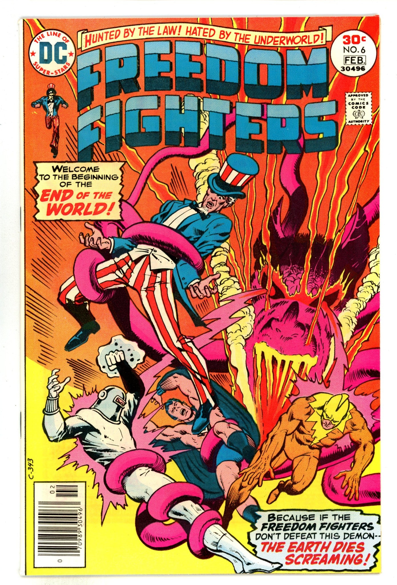 Freedom Fighters Vol 1 6 VF (8.0) (1977) 