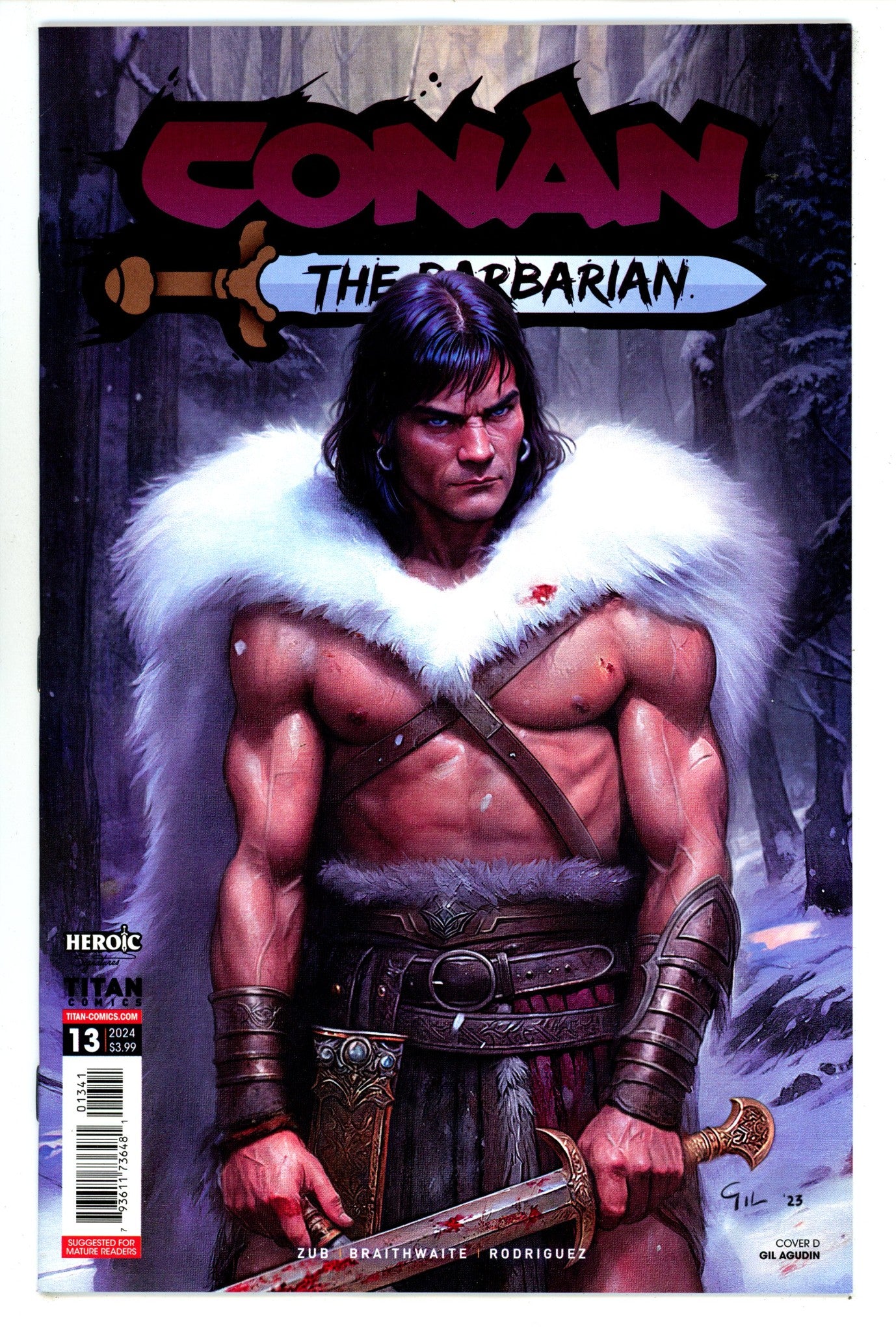 Conan Barbarian  13 Agudin  Variant   (2024)