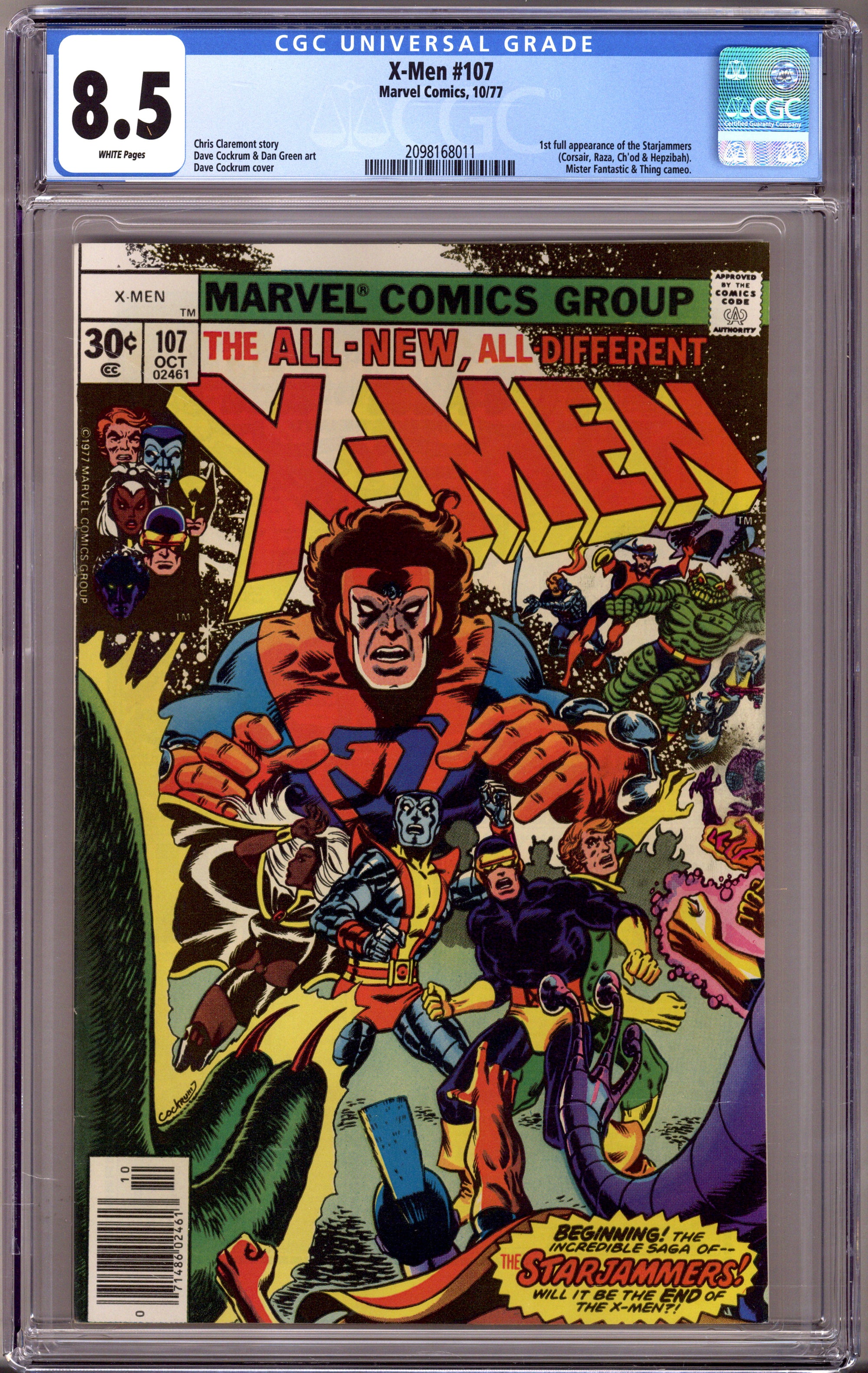 The X-Men Vol 1 107 CGC 8.5 (VF+) (1977) 