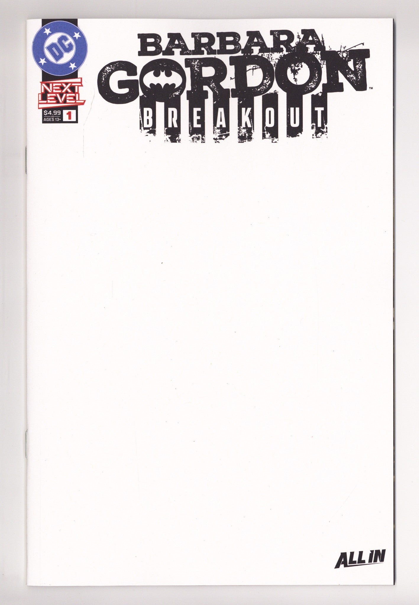 Barbara Gordon Breakout 1 Blank Variant (2026)