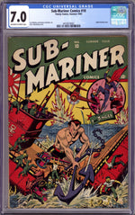 Sub-Mariner Comics 10 CGC 7.0 (FN/VF) (1943) thumbnail
