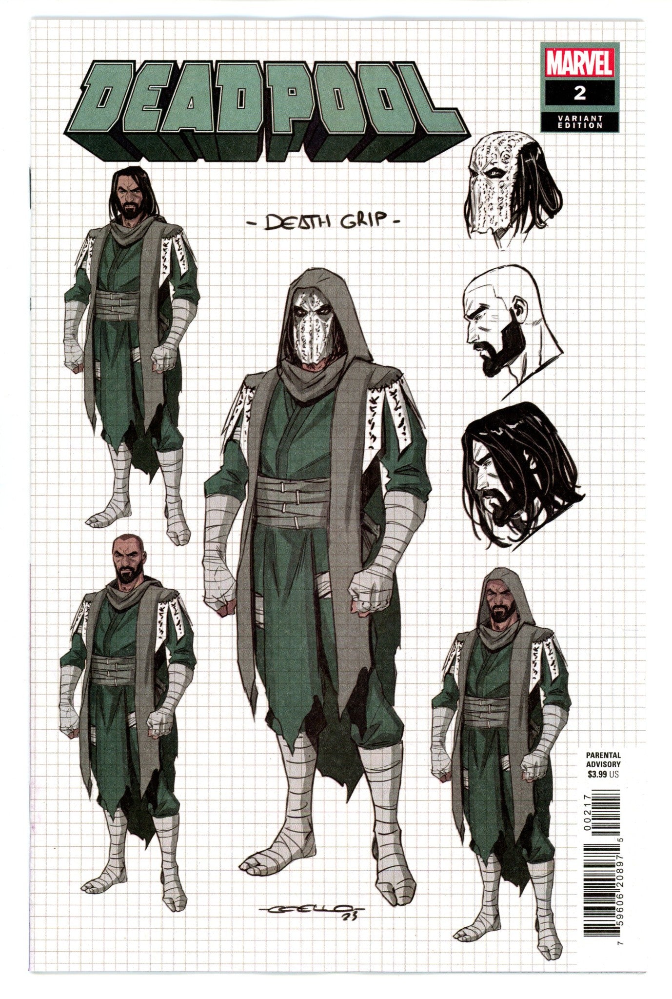 Deadpool Vol 9 2 Coello Design Incentive Variant NM (2024)