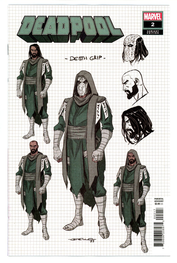 Deadpool Vol 9 2 Coello Design Incentive Variant NM (2024)